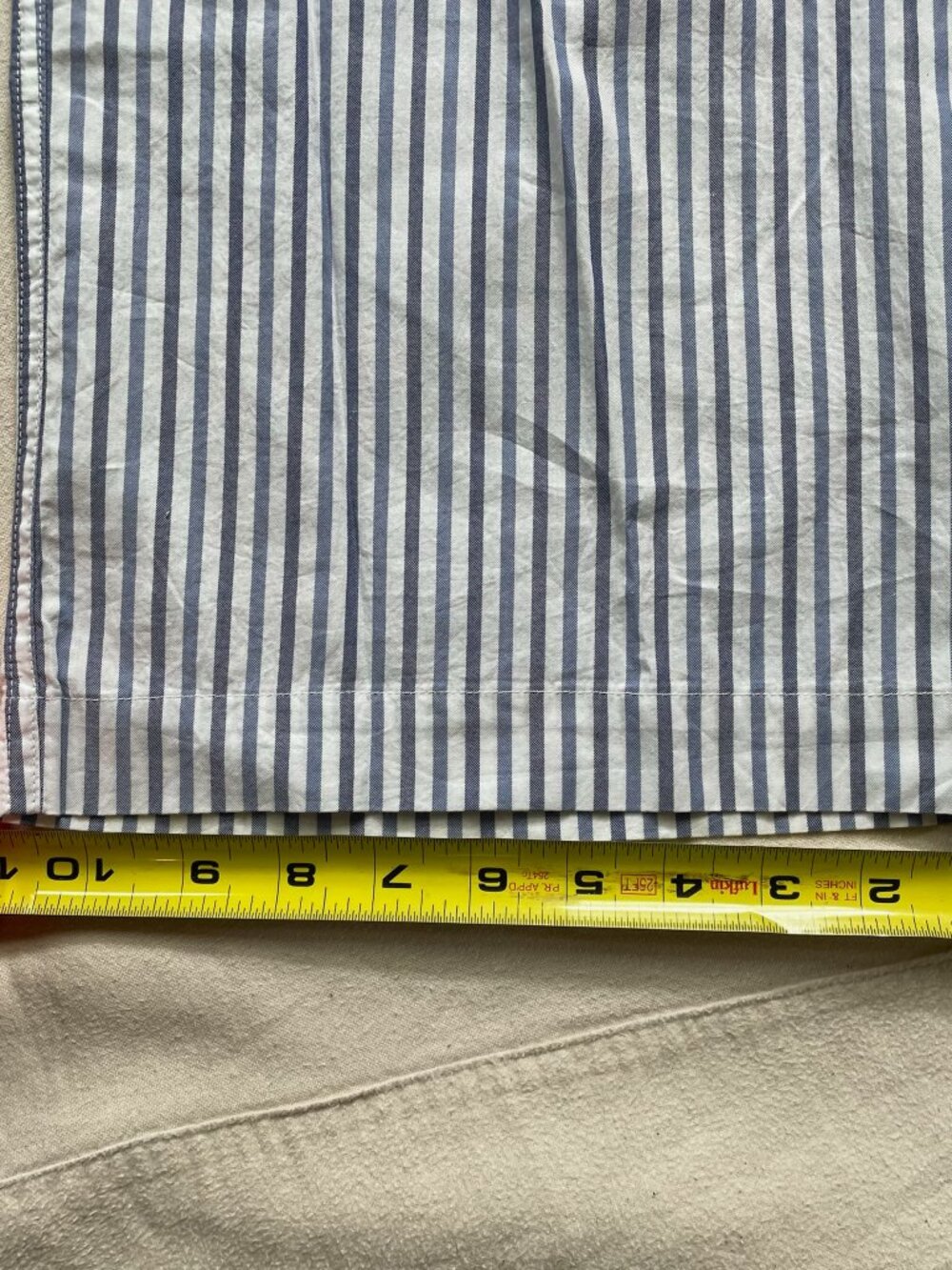 Everlane Blue and White Striped Pajama Pants - Picture 7 of 10